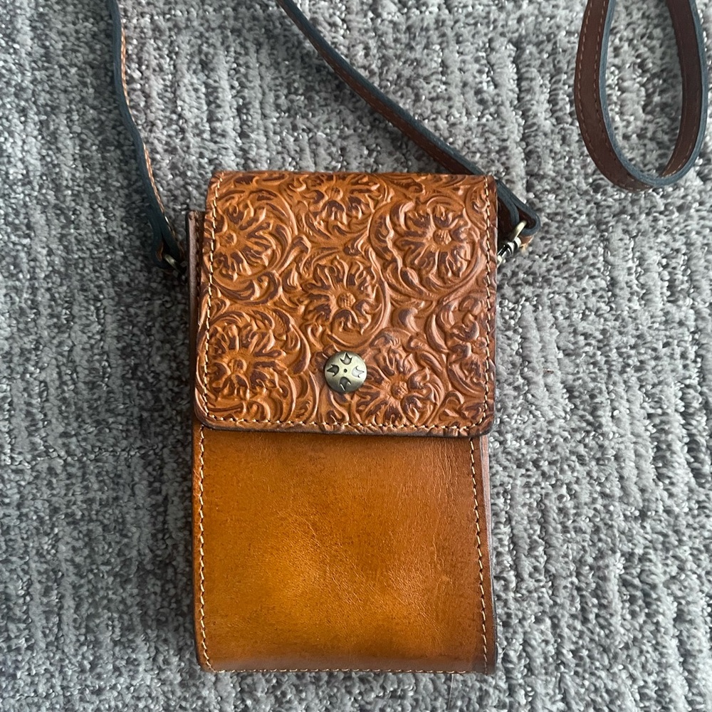Patricia Nash Rivalta Leather Tooled Crossbody Small Bag